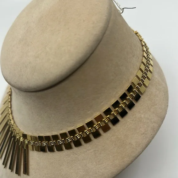 Elegant Park Lane Cleopatra Goldtone Statement Necklace - Picture 8 of 9